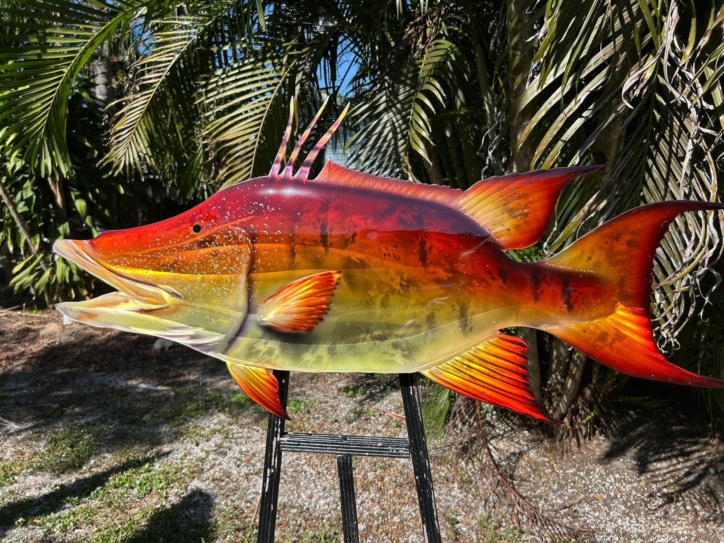 LED Metal Wall Art Fish Mount