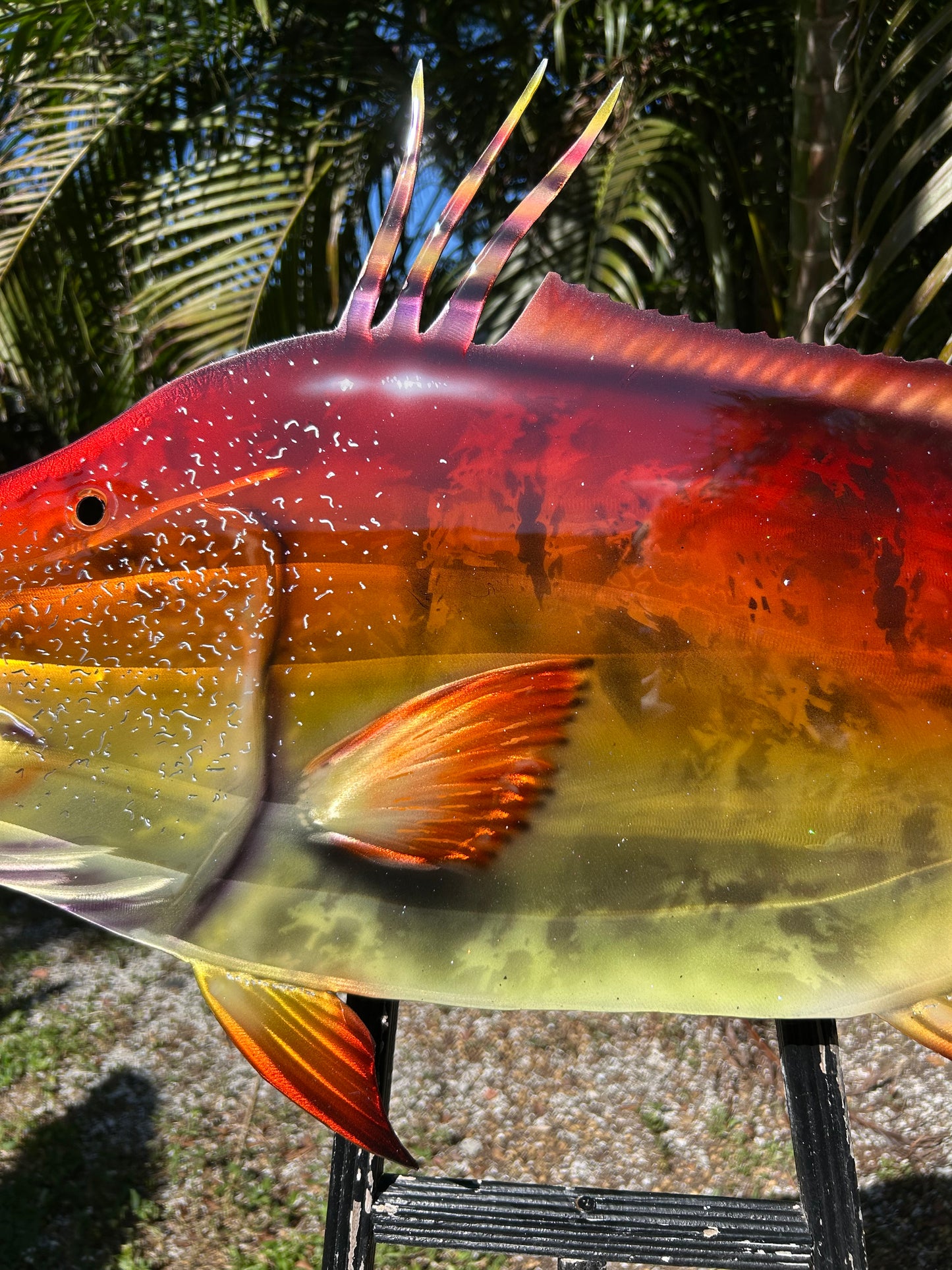 LED Metal Wall Art Fish Mount