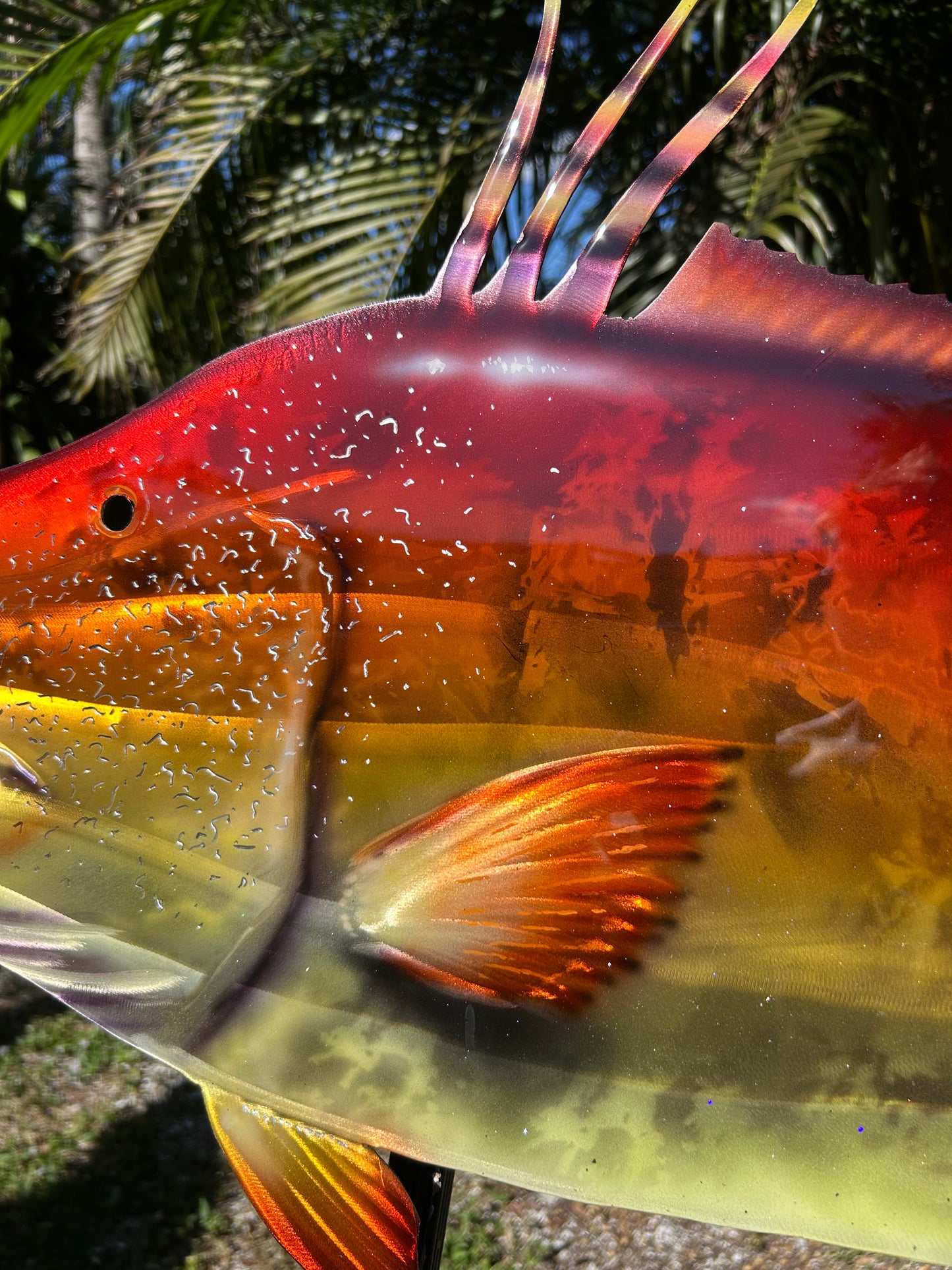 LED Metal Wall Art Fish Mount