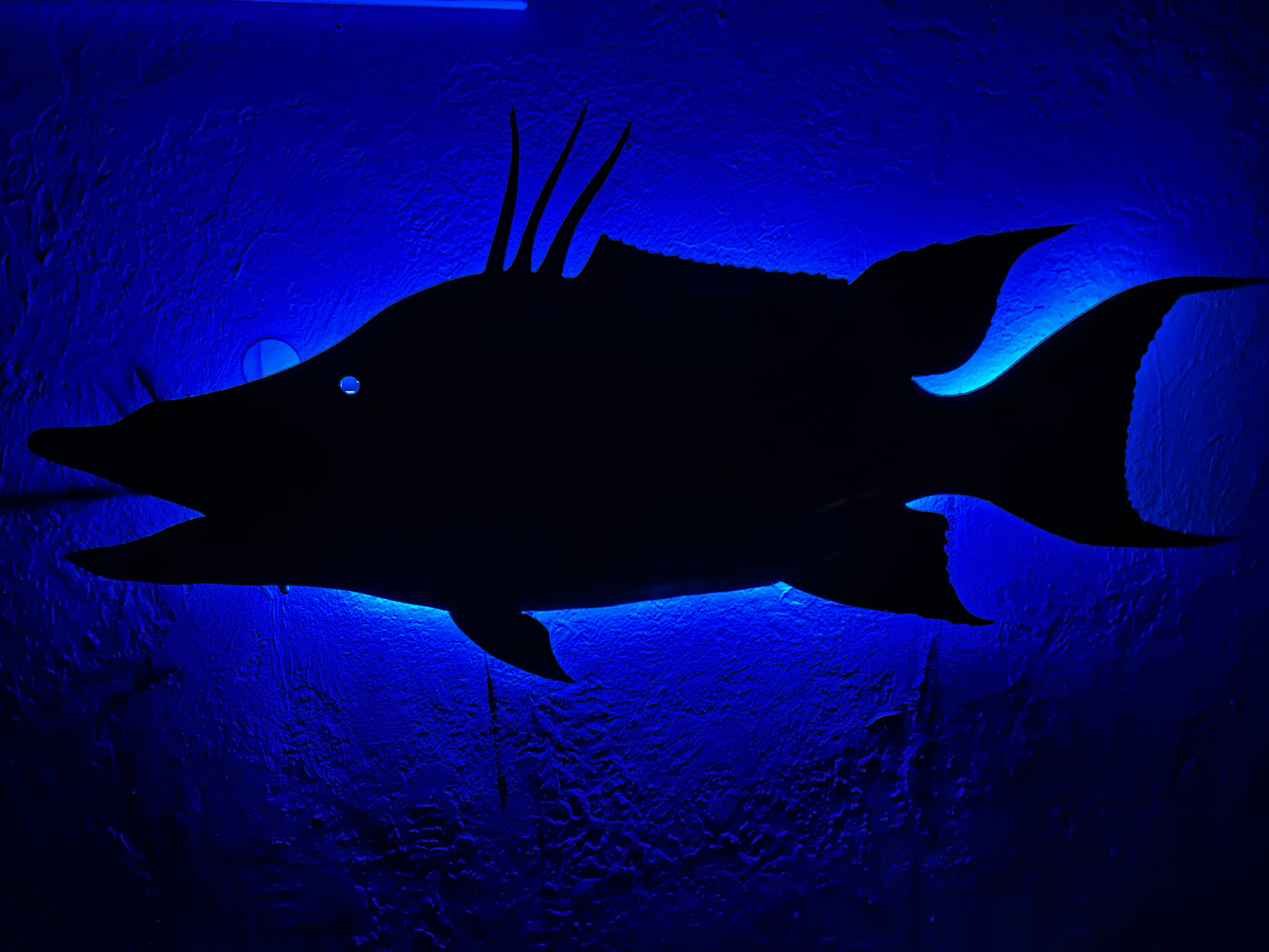 LED Metal Wall Art Fish Mount